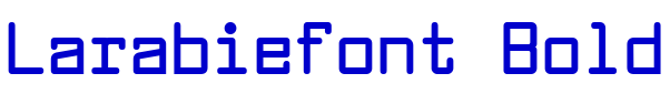 Larabiefont Bold шрифт